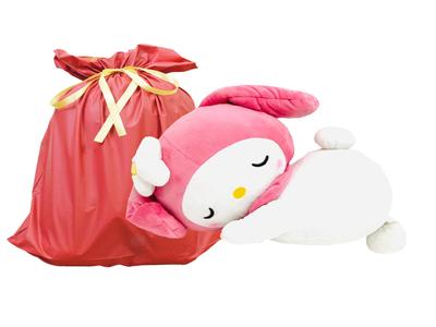 MORIPiLO Morishita Body Pillow for Children and Adults My Melody Pink Bag 45cm Fluffy Material Stuffed Cushion Character Goods Sanrio 4620758 (Gift