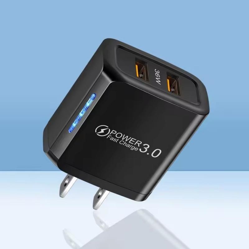 Încărcător USB pentru Telefon Mobil 2 Porturi 36W Quick 3.0 Adaptor de Încărcare Rapidă de Perete Pentru iPhone Xiaomi Samsung Huawei