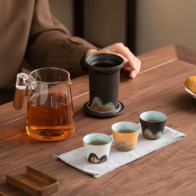 SUSHI CERAMICS Sunflower English Coffee Cup & Saucer Set