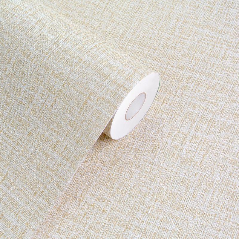 Self-Adhesive Waterproof Linen Texture Wallpaper for Bedroom and Living Room