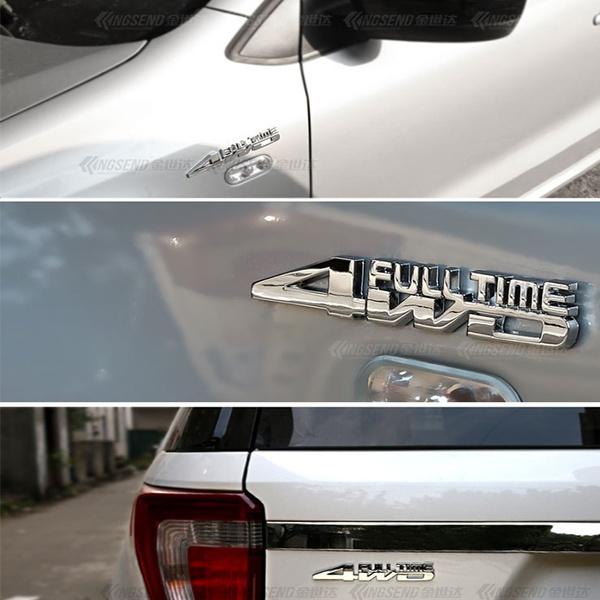 Chrome 3D Self-Adhesive TOYOTA Letters - Car Badge Emblem Sticker For Rear Trunk