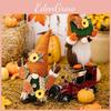 Unique Harvest Festival No-face Doll Creative Figurine Pumpkin Rudolph Decor Item