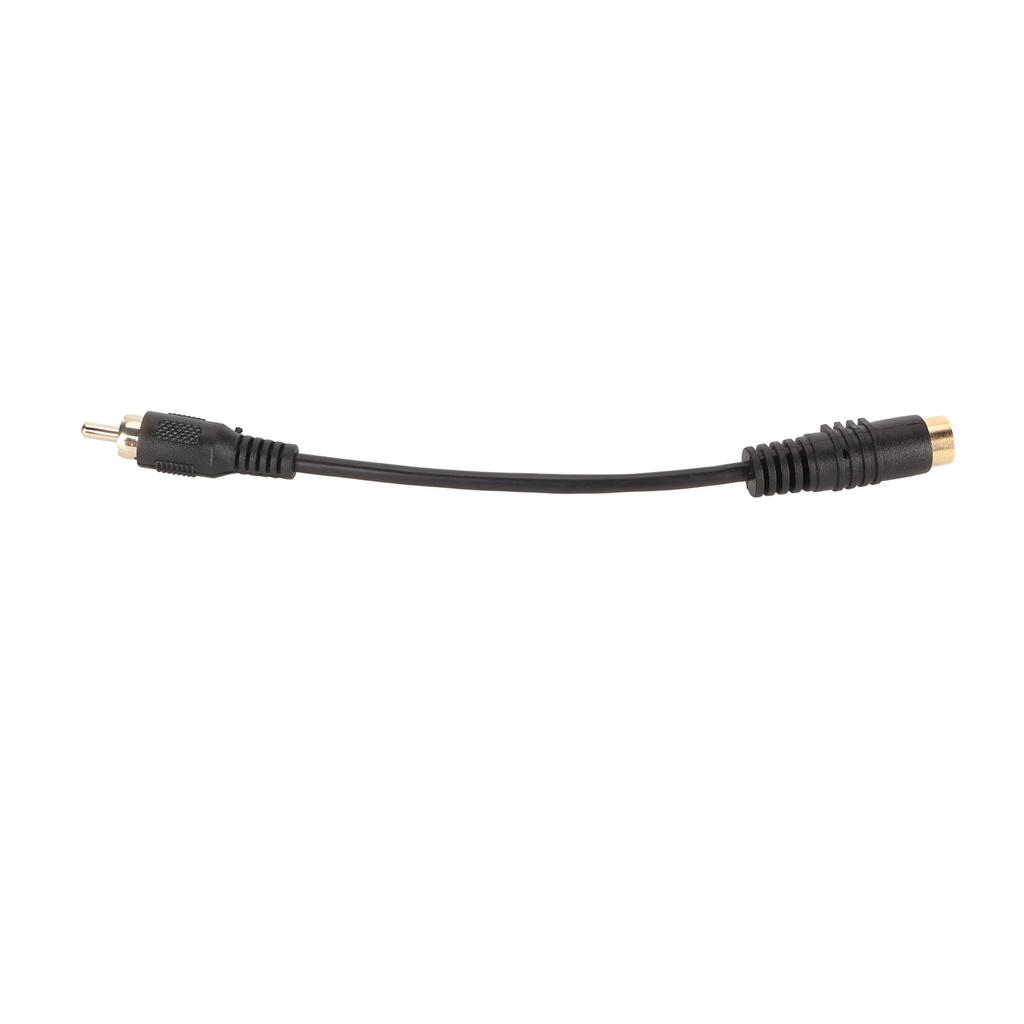 Mini DIN 4 Pin To RCA Cable Female To Male Plug and Play S Video To RCA Adapter Cord for DVD CD Player PC HDTV