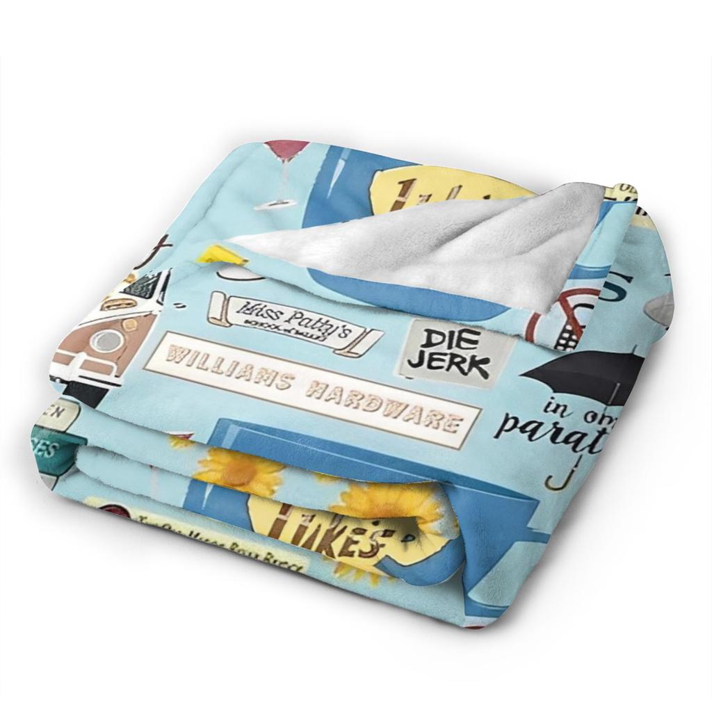 Coperte Plaid in Flanella con Motivo del Film Gilmore Girls Coperte per Casa Auto Tappeto da Letto Super Morbido,