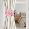 2Pcs INS Velvet Bow Curtain Tiebacks Creative Curtain Strap Bowknot Curtain Tiebacks  Window Decor