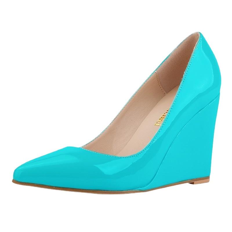 Sexy Stiletto-Pumps mit spitzer Zehenpartie aus Lackleder für Damen, Rot, Büro-Hochzeitsschuhe