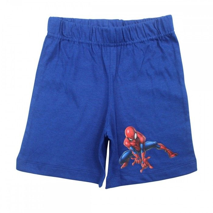 Spiderman blaues T-Shirt- und Short-Set - - Blau