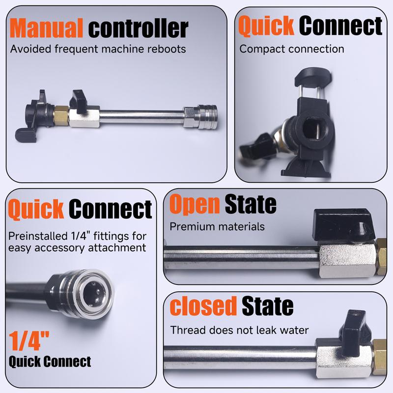 Thickened 1/4" quick-connect coupling, suitable for Karcher,Lavor,Nilfisk,Bort, Bosch,Daewoo,AR high-pressure washer hose .