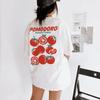 Tricouri Grafice cu Roșii Pomodoro Italiene Bumbac Unisex Tricou Supradimensionat Estetică Y2k Fructe Tee Shirt Foodie Unisex Topuri Streetwear