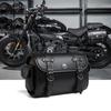 Distinctive Motorcycle Storage Bag Waterproof PU Leather With Adjustable Straps For Large Bike