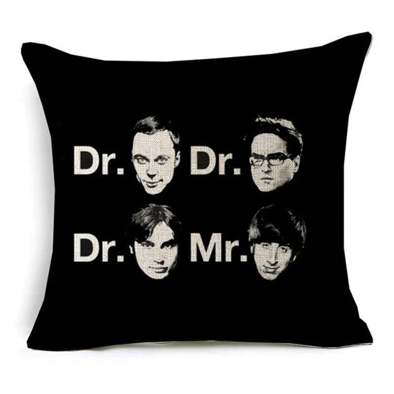 The Big Bang Theory Printed Cushion Cover Home Decorative Soft Pillow Case Cojines Decorativos Para Sofa Pillow Cover