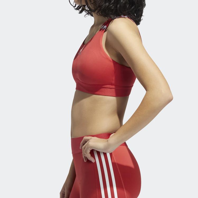 Adidas Medium Support Sports Bra Women Underwear Glory-Red FJ6086