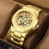 Double-sided hollow luminous men's watch, fully automatic mechanical watch, high-end waterproof men's watch, alloy watch