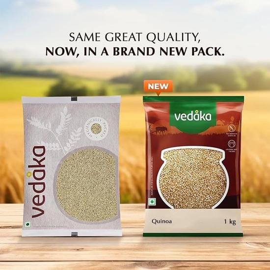 Vedaka Quinoa l Naturligt Glutenfri | Naturlig Källa till Kostfiber | 1 kg