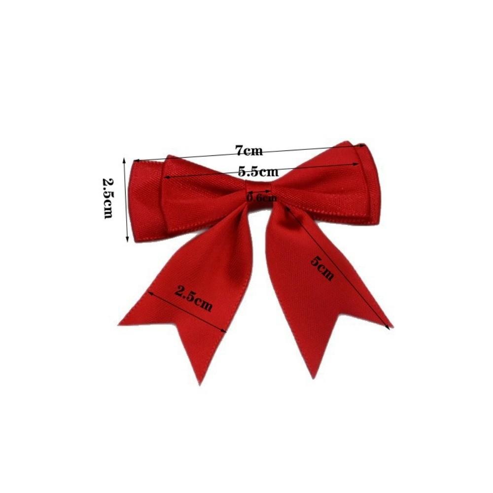 10Pcs Handmade Double Layer Ribbon Bow Colorful Satin Ribbon Bow Patches  Hairpin Accessories
