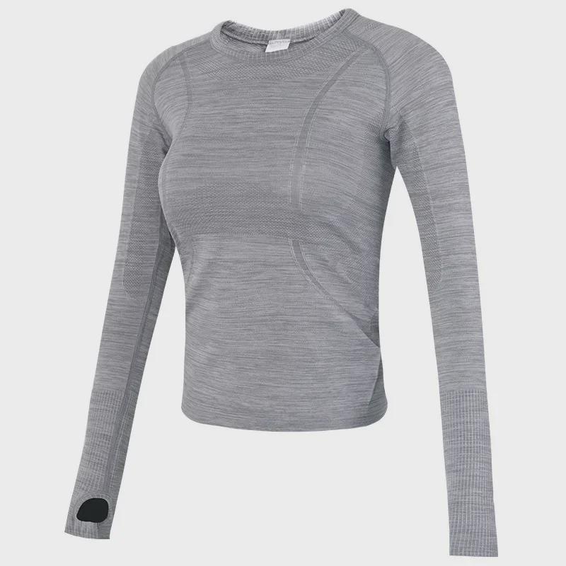 Women's High-Grade Seamless One-Piece Yoga Top for Autumn and Winter Fitness