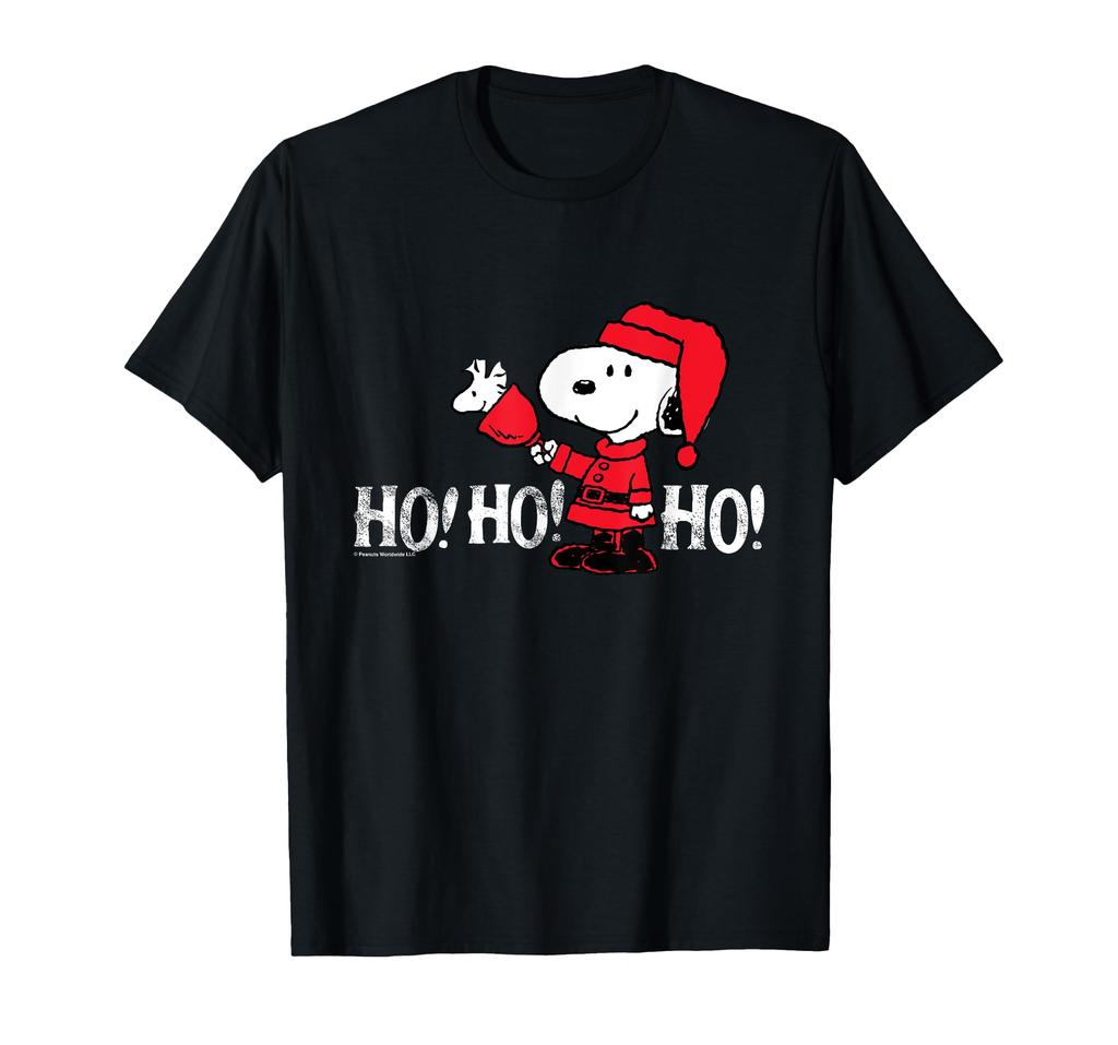 Peanuts Christmas Snoopy Santa Suit Hoho T-shirt