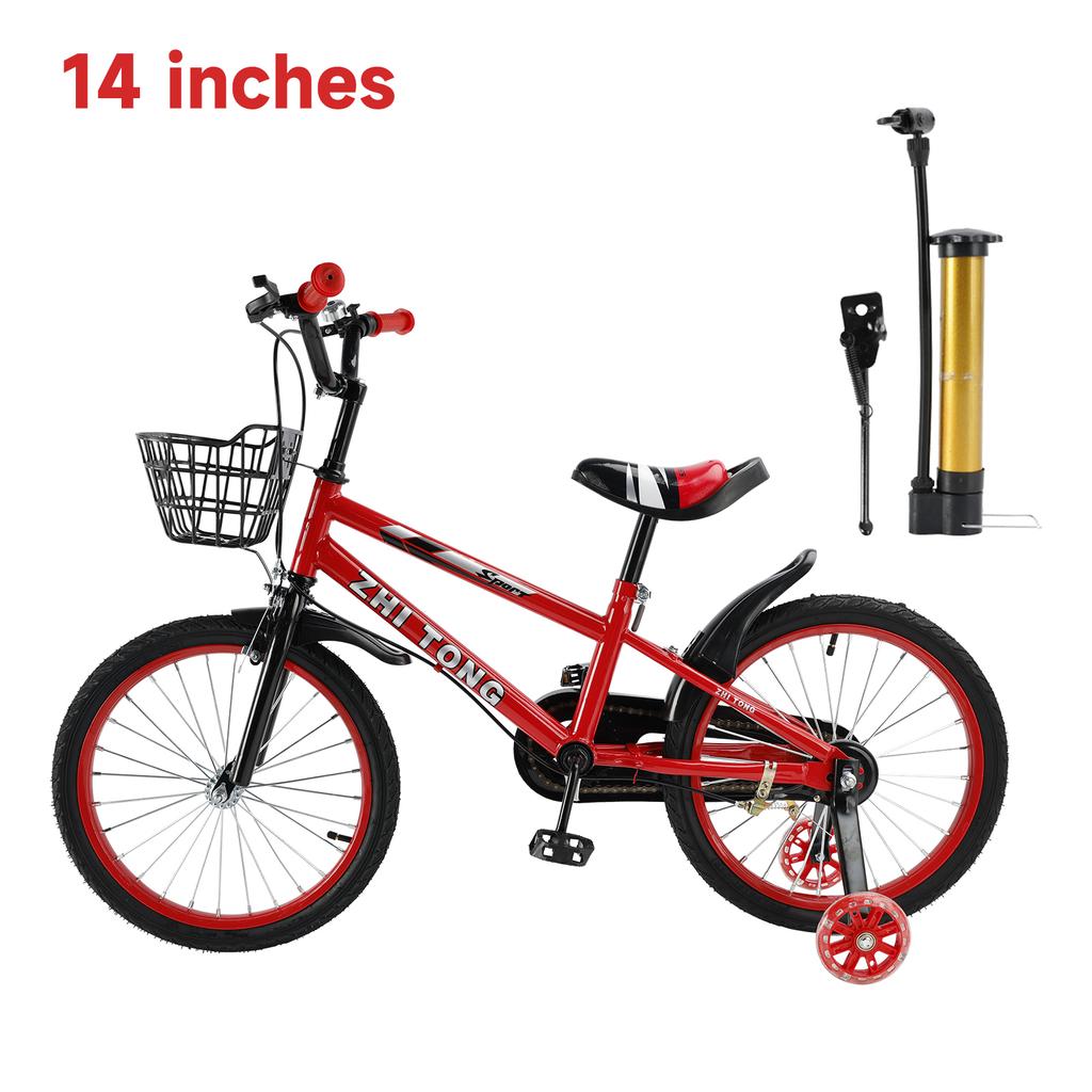 14 inches Kid's Bike Child Bicycle Boys and Girls with auxiliary wheels