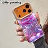 Telefon kılıfı: iPhone 18 17 16 15 14 13Pro koruyucu kılıf için uygun 2D düz kuzu derisi, parlayan pembe gül, Noel ve Cadılar Bayramı hediyesi