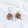 Citrine Gemstone 925 Sterling Silver Jewelry Handmade Earrings1.86" Gift For Her EE-78-7