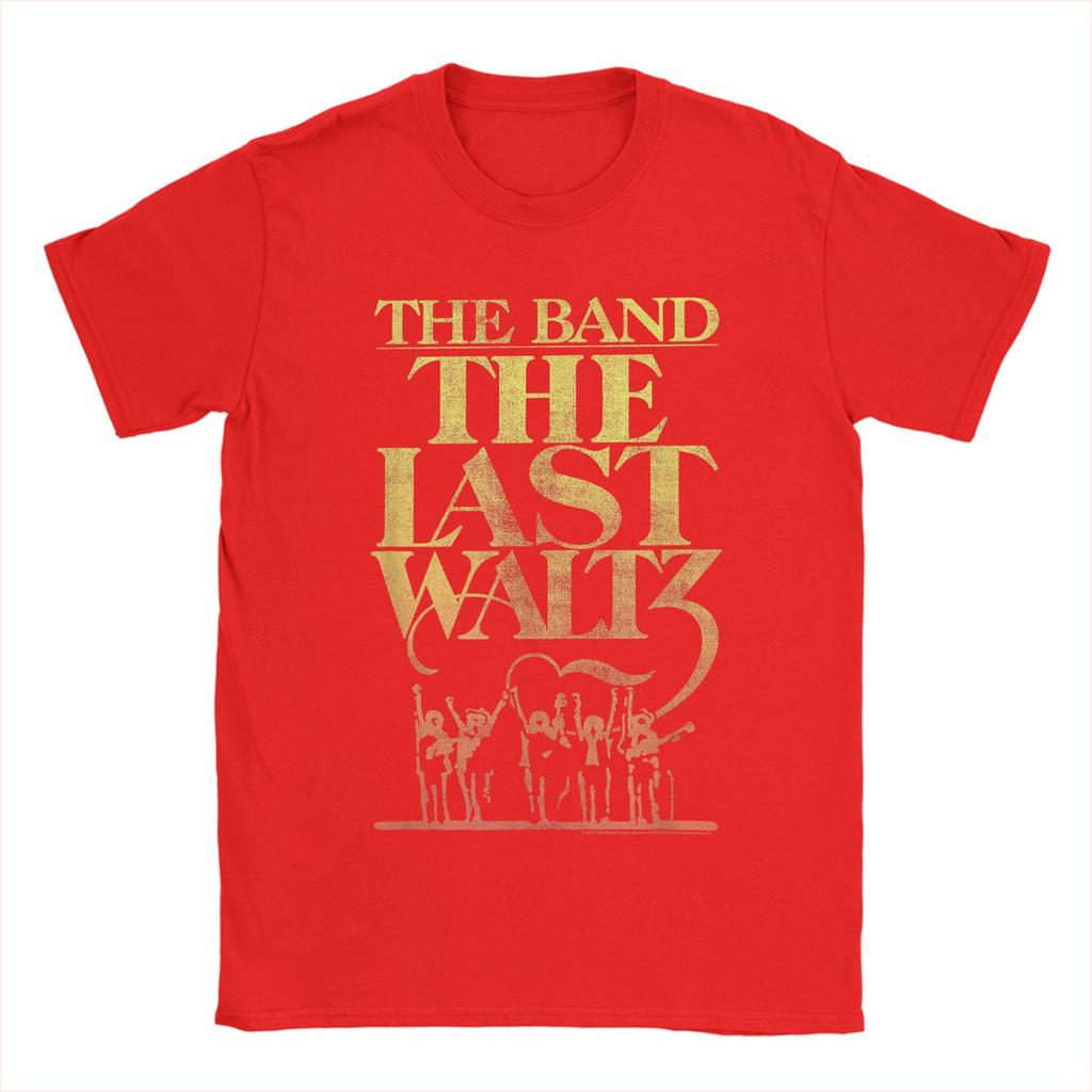 THE BAND THE LAST WALTZ Koszulka Męska Zabawna 100% Bawełna Koszulki Letnie Okrągły Dekolt Modne T-shirty Hurtownia Luźne Top