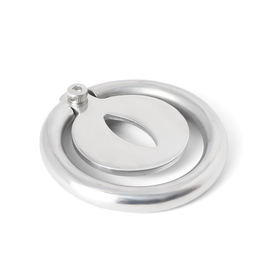 Super Small Male Stainless Steel Cage with Screws Ring Lock Chastity Cage Belt