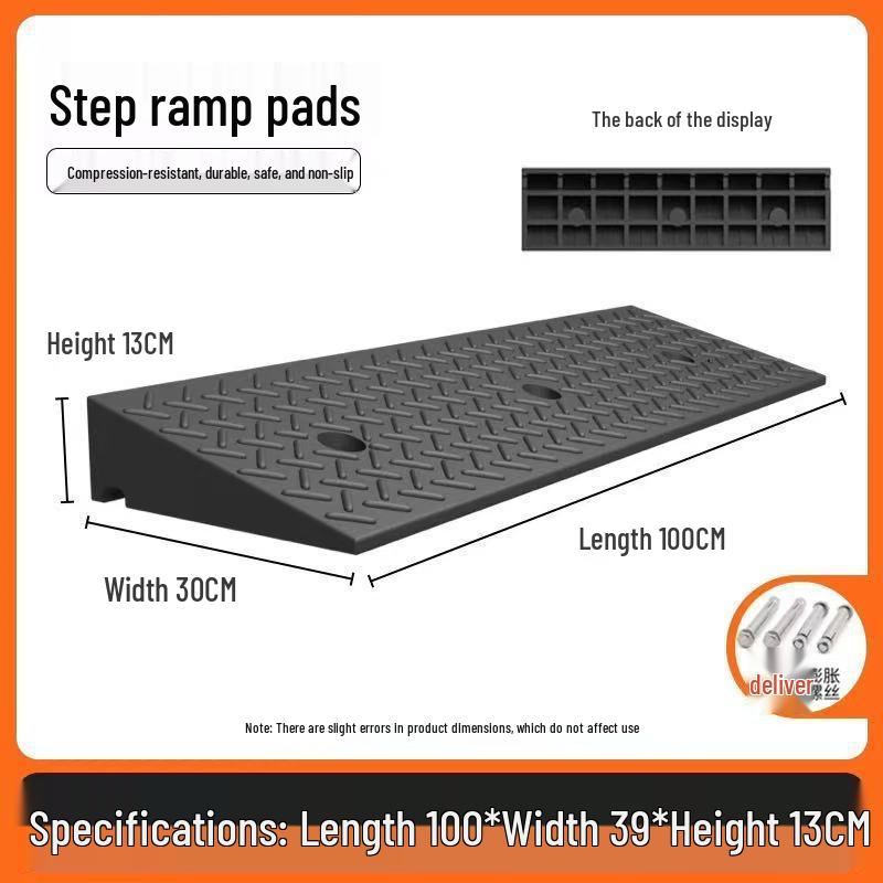 Heavy-Duty Electric Vehicle Curb Ramp Mat