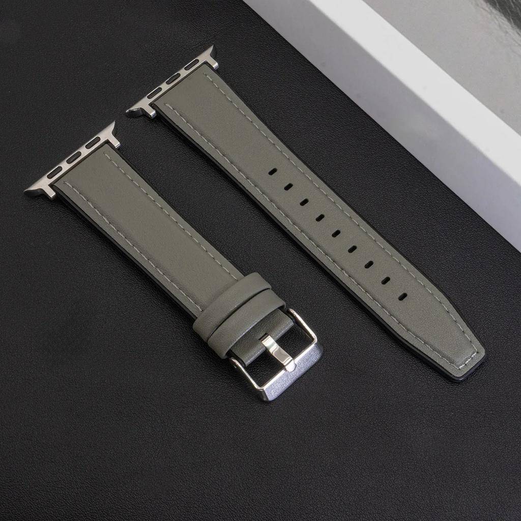 Leather Band Strap for Apple Watch Band Ultra 3 49mm 11 10 9 8 7 46 45 41mm High Quality for IWatch Series 6SE54 44 40mm Correa