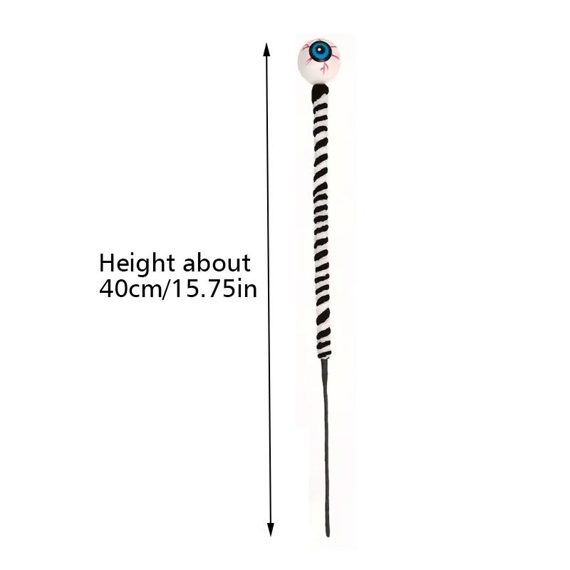 5/10 Stück Schwarz-Weiß Gestreifte Indoor Geschenk Augapfel Zweige Halloween Schwarz Dekorative Requisiten Büro