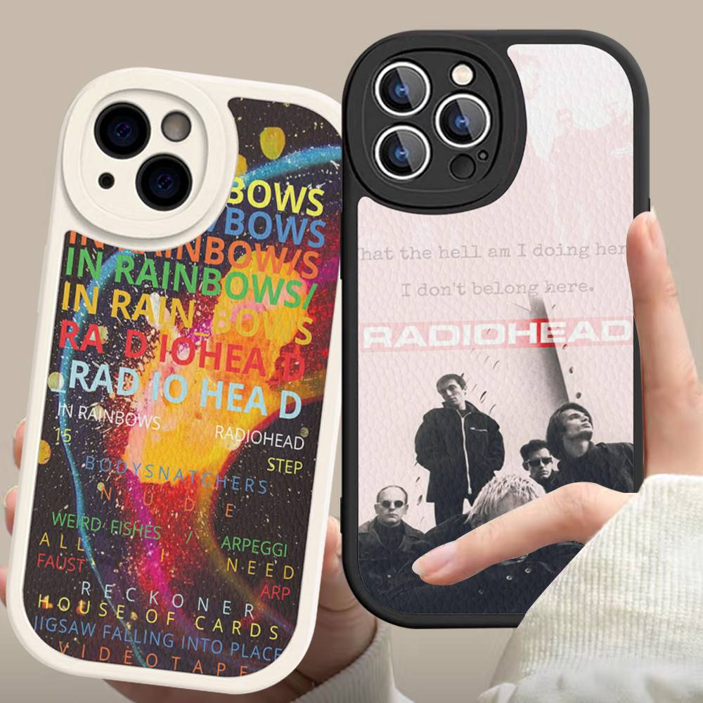Fashion Design Radiohead Phone Case Hard Leather For iPhone 16 15 14 13 12 Mini 11 14 Pro Max Xs X Xr 7 8 Plus Fundas