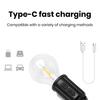 Outdoor Camping Lamp with Clip Hook 3 Lighting Modes Multifunctional Lighting Device Plastic LED Lantern Hanging Tent Light Tungsten