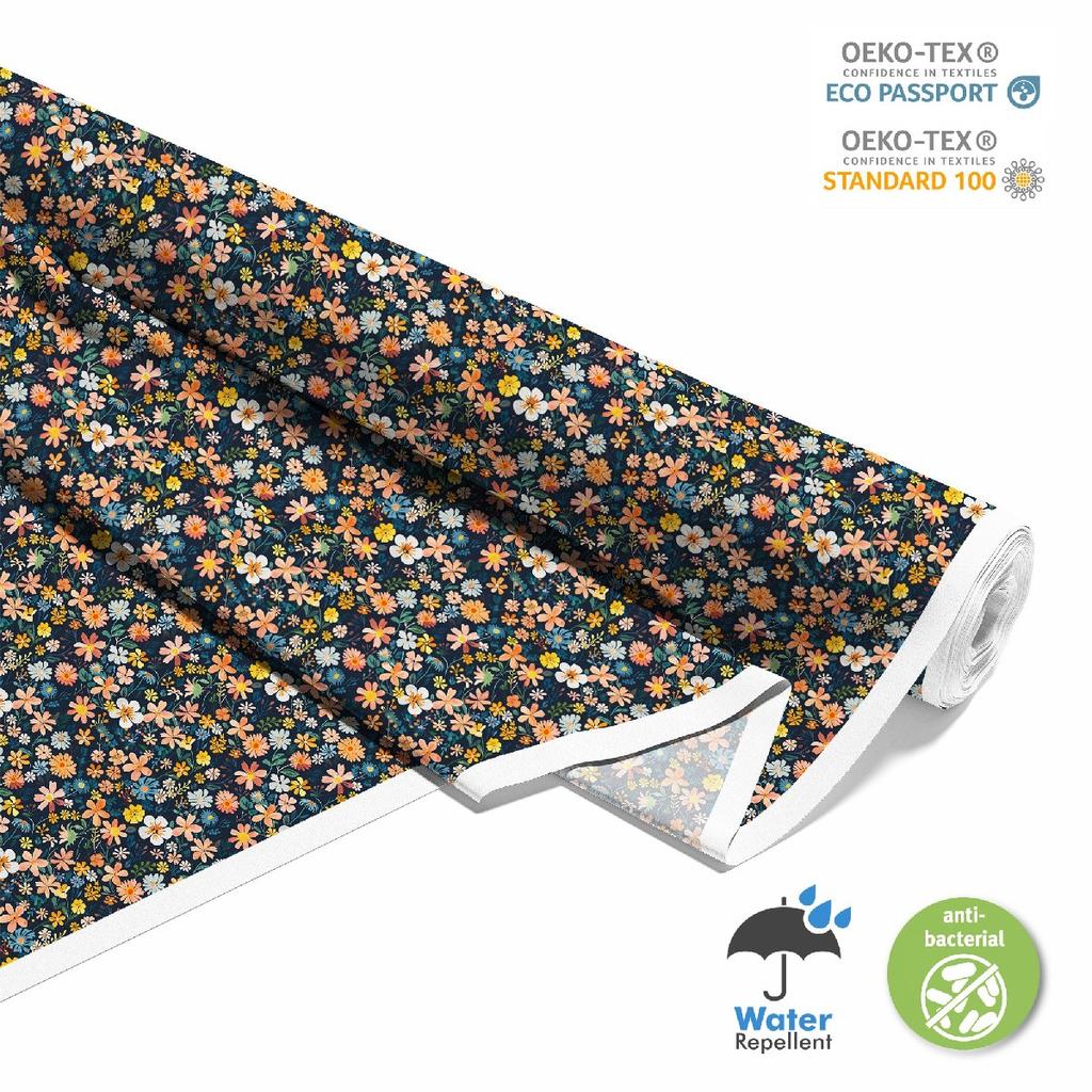 Outdoor Dekostoffe Oxford - Motiv Blumen I Dx5197