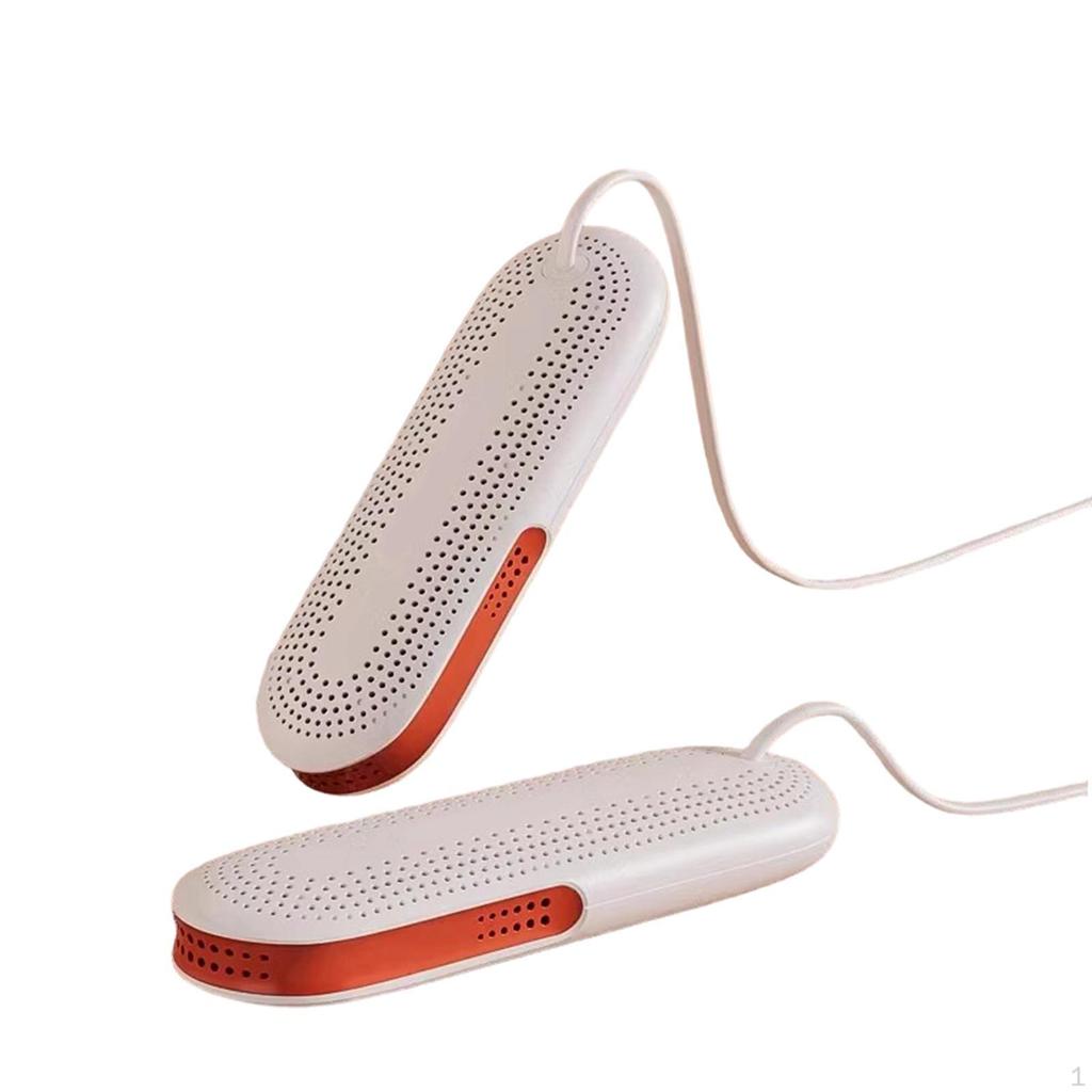 Schuhtrockner Elektrische Tragbare Trockenmaschine für Sneaker Hüte Skischuhe Weiß Orange