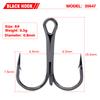 1000pcs/set Fishing Hooks 2/4/6/8/10# High Carbon Steel Treble Hook Set Fishing Tackle Fishing Equipment Soft Lure Holder Pesca