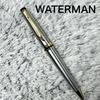 Used WATERMAN Ballpoint Pen Silver Gold