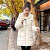 Medium and Long Hooded Down Cotton-padded Clothes for Women's Years, New Winter Loose Cotton-padded Jackets, Thickened Warm Jackets