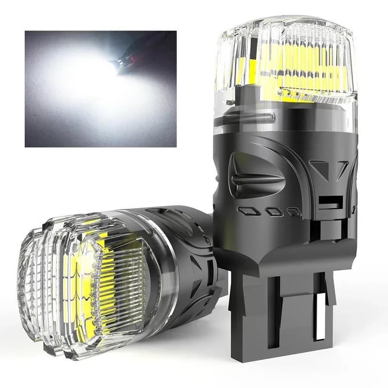 

2pcs T20 7440 7440NA 12V 21W W3x16d Daytime Running Lamp Reverse Light DRL Auto Backup Bulb Car Diode White Super Bright W21W білий