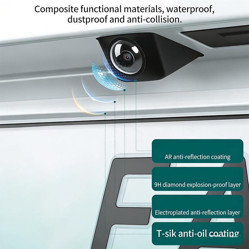 Car 360° Panoramic Camera Protective Cover Reverse Camera Lens Guard Dustproof Anti-scratch Anti-collision HD Clear Vision Universal Fit for Cars SUV