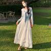 White Wood Ear Cake Skirt for Women's In Summer New Lace Skirt High Waist Slim-fit A-line Long Skirt