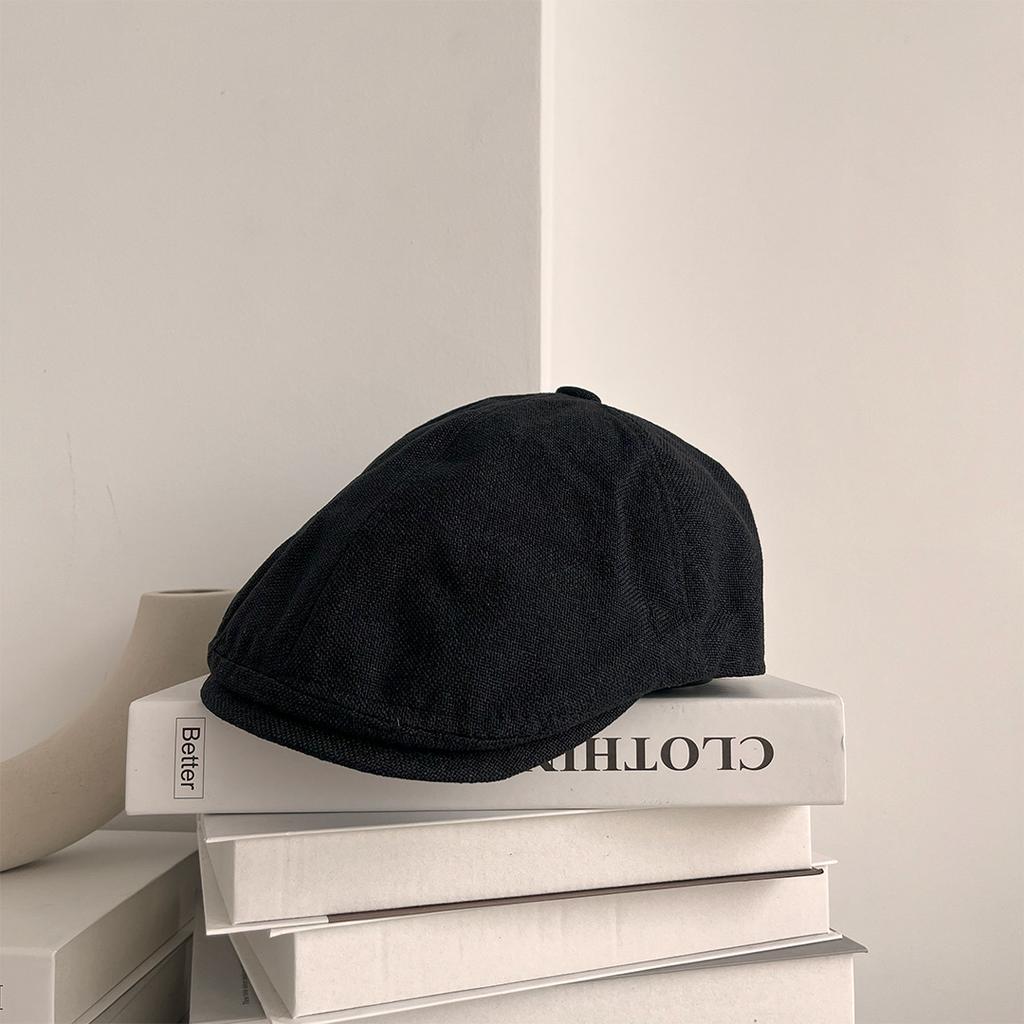 Vintage Dad Hat Casual Forward Hat Men's and Women's Spring and Summer Retro Beret Fashion Versatile Duck Tongue Newsboy Hat