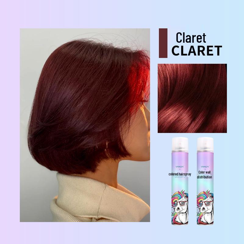 Temporary Washable Hair Dye Spray - One Spray for Black Color