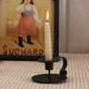 Black Decor Wedding Candelabra Stick Svícen Jídelní kovový svícen
