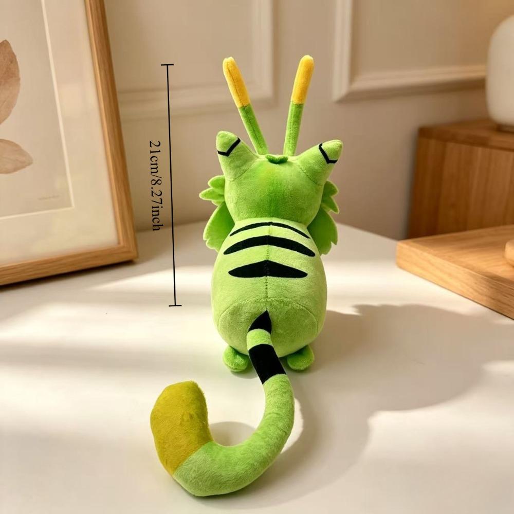 Creative New Green Alien Cat Plush Toy/cartoon Soft Green Star Cloak Cat Doll/companion Cat Doll