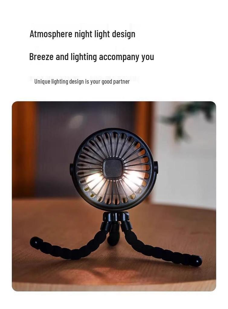 Octopus USB Rechargeable Handheld Mini Fan for Summer 2026 – Portable and Compact Dormitory/Home Cooling Solution