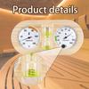 Sauna Thermometer Hygrometer and Timer Temperature Humidity Gauge Equipment Household Easy Read 3 in 1 for Home Hotel Indoor