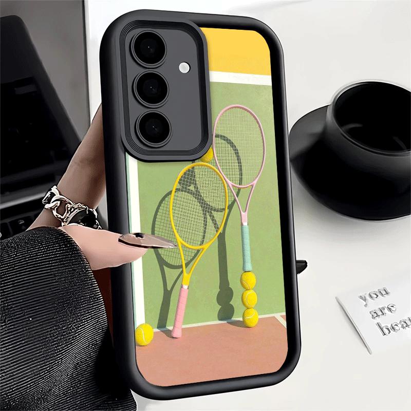 Phone Case for Samsung Galaxy S26 S25 Ultra S24 FE Tennis Sport Shell S23 Plus S22 + S21 S20 5G Soft Silicone Funda