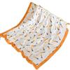 110x110cm High Density Pure Cotton Six-Layer Gauze Baby Bath Towel and Toddler Blanket