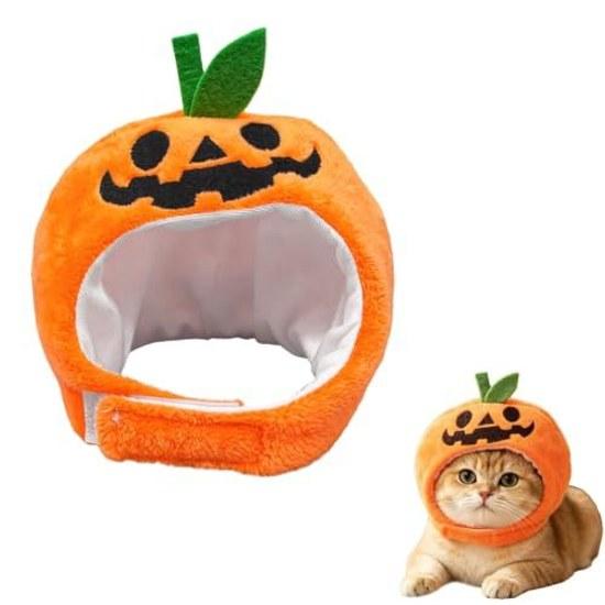 BEAUTY PLAYER Halloween Pet Costume Pumpkin Hat Transformation Photo Prop Party Cats Puppies