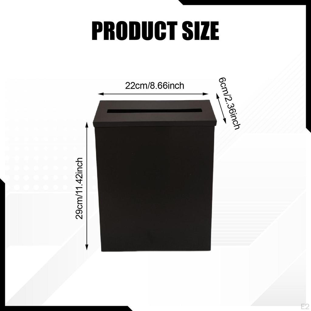 Wall Mount Mailbox Postbox Decor, Multifunctional Convenient Portable Drop Box Post Letter for