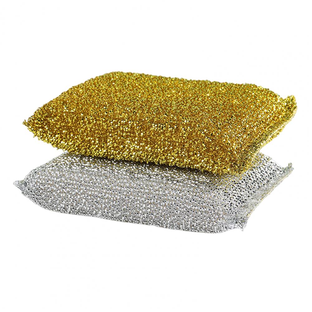 

2Pcs 12.5cm Dishwashing Sponges Non-Scratch Dirt Stain Removal Easy To Clean Scrub Pads Heavy-Duty Scrubbing Cleaner Sponges